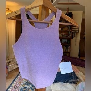 Beyond Yoga Spacedye Focused Cropped Tank, crisp lavender M. NWT